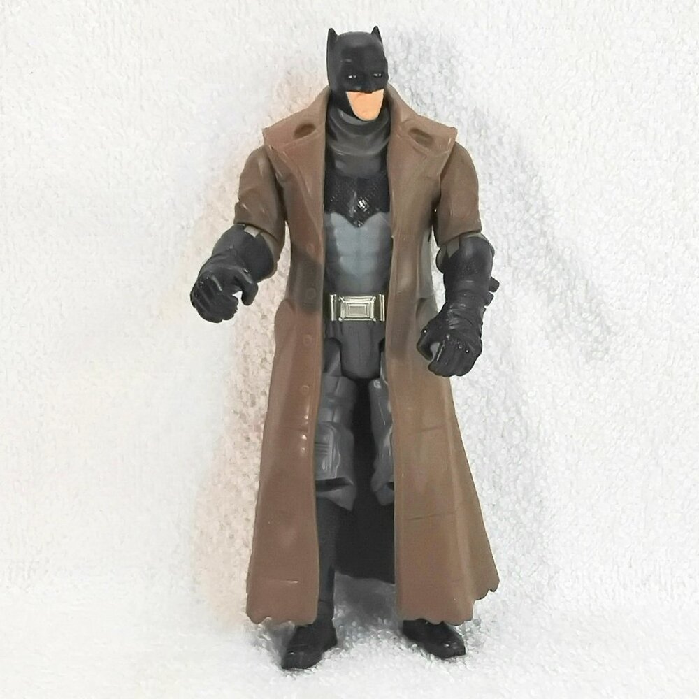 3/$24 E/NM 2015 6" Dawn of Justice Trench Coat Batman Poseable Figure by DC!!